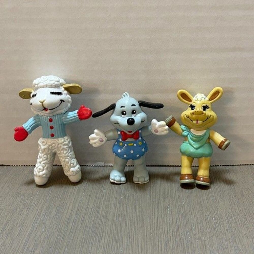 Sherri Lewis Lamb Chop Hush Puppy Charlie Horse Just Toys 1992 Bendems Figures